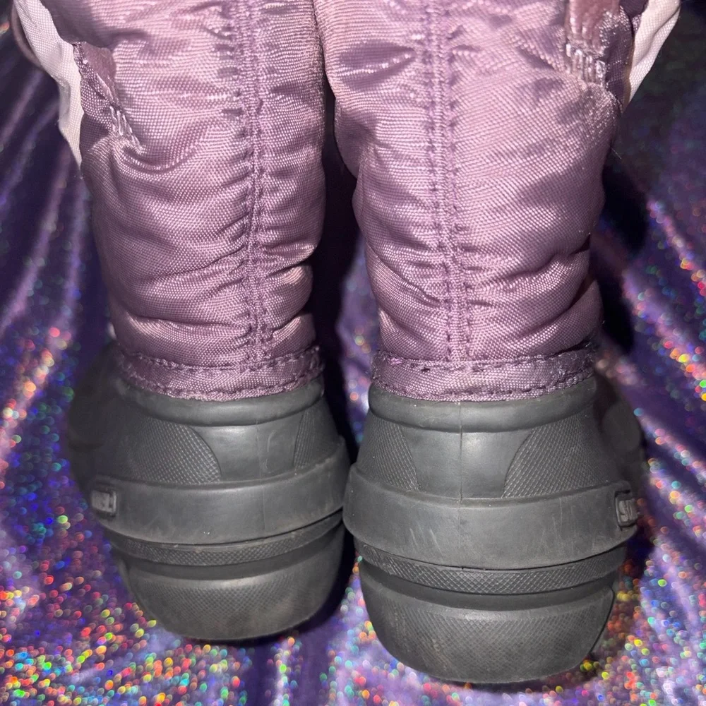 Kids Purple Sorel Snow Boots